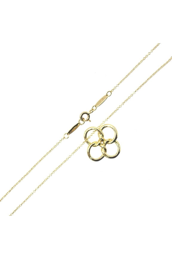Pre-Owned Tiffany & Co. Quadrofolio Clover Necklace, 750, 18k gold, 5.4g (Good)