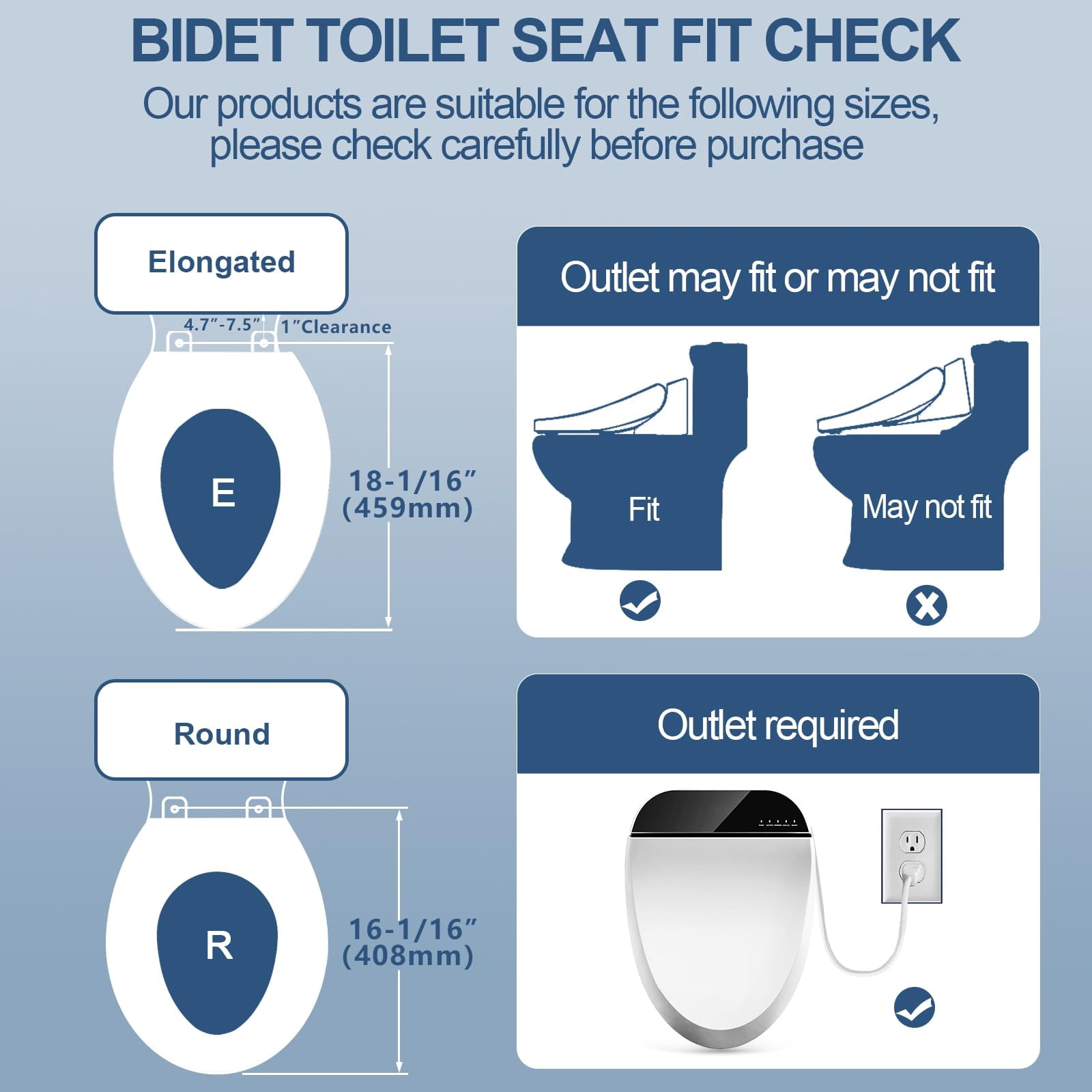 Bidet Toilet Seat With Heated Warm Water & Nozzle Wash  Auto-dry Quiet Close Lid Wireless Remote - Electric 102s-b(elongated)