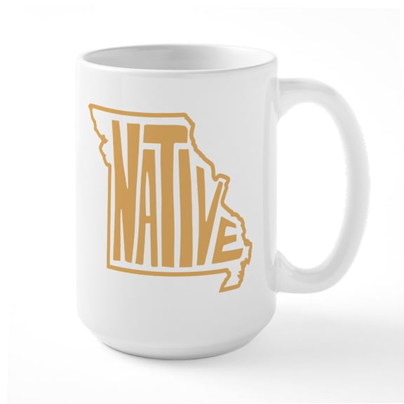 CafePress - Missouri Native - 15 oz Ceramic Large White Novelty Mug