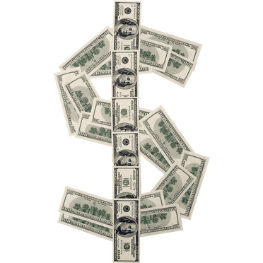 SP12478 Dollar Sign Cash $ Prop Decoration Prize Cardboard Cutout Standee Standup