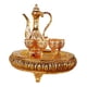 thumbnail image 4 of Juego de cafetera para el hogar con tazas y bandeja, juego de servicio de té para mesa de comedor de vacaciones, dormitorio Dorado Macarena Jarra de bebidas, 4 of 5
