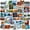 Color 005#, variant on 100PCS World Travel Stickers, Water Bottle Laptop Stickers, Small Vinyl Aesthetic Journal Vintage Luggage Suitcase Stickers for Scrapbooking Supplies