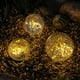 thumbnail image 2 of Luz solar para jardín: luces de bola de cristal agrietadas. Luces solares decorativas para jardín al aire libre. Luces solares de pasarela. Para jardín, patio, Lawm, decoración de fiesta al aire libre Zhivalor WMZY-1162-1, 2 of 7