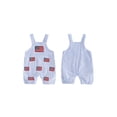 thumbnail image 2 of Lairauiy Baby Toddler Boy 4th of July Overall Romper 3 6 12 18 Months Flag/Popsicle Embroidery Sleeveless Patriotic Striped Jumpsuits, 2 of 9