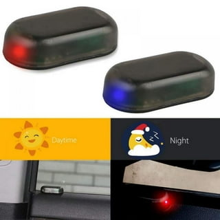 Car Solar Power Simulated Dummy Alarm, Anti-Theft LED Flashing Security  Light Fake Lamp, Automotive Warning Interior Safety Lights with USB Charger