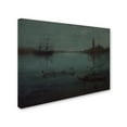thumbnail image 2 of Trademark Fine Art 'Nocturne In Blue And Silver The Lagoon Venice' Canvas Art by Whistler, 2 of 3