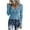 A-Sky Blue96, variant on Womens T-shirts Long Sleeve Henley T Shirts Button Down Slim Fit Tops trendy Scoop Neck Ribbed Knit Shirts for ladies