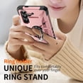 thumbnail image 5 of for Samsung Galaxy S25 Case, with Magnetic Car Mount Function, Military Grade Shockproof Non-Slip Case Built-in 360° Rotate Ring Stand for Galaxy S25 - Rosegold, 5 of 9