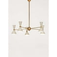 thumbnail image 6 of 5 Light Modern Raw Brass chandelier light Fixture, 6 of 7