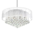 thumbnail image 5 of CWI Lighting Radiant 12 Light Drum Shade Metal Chandelier in Chrome, 5 of 8