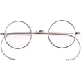 thumbnail image 1 of Agstum Retro Small Round Gold Wire Rim Eyeglasses Optical Glasses Frame with Cable Arms, 1 of 10