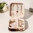 thumbnail image 6 of Pangolin Travel Portable Square Jewelry Stand with Box, Display, and Bracelet Holder - Ideal for Rings, Earrings, Necklaces, and More - Suitable for Girls and Women, 6 of 6