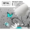 thumbnail image 6 of Bathroom Decor Wall Art Farmhouse Flower Pictures Rustic Floral Bathroom Wall Decor Country Butterfly Daisy Canvas Prints Painting Framed Artwork for Bedroom Room Decor 12"x16", 6 of 6