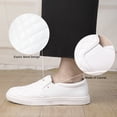 thumbnail image 3 of Womens Slip-ons Loafers Shoes for Womens Fashion Sneakers Comfortable Walking Flats Casual White Size 9, 3 of 8