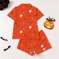 thumbnail image 5 of IMENGL Halloween Pajamas Set for Women Comfy Short Sleeve Graphic Nightwear Soft Loungewear Womens Pajama Sets,S-XXXL, 5 of 7