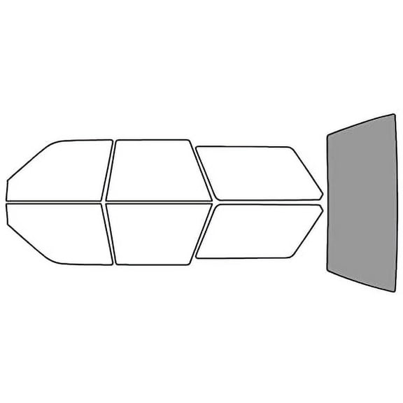 Rvinyl Window Tint Kit Compatible with Subaru Loyale 1986-1994 - Rear Windshield Precut Kit - 50%