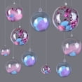 thumbnail image 6 of 10Pcs/Set Clear Plastic Fillable Baubles Christmas Ball Ornaments DIY Wedding Party Holiday Home Decorations, 6 of 9