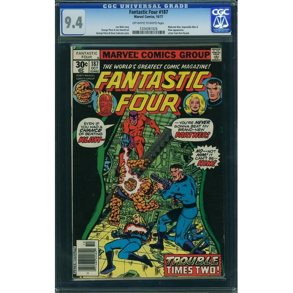 Fantastic Four #187 - CGC 9.4 Comic Book