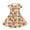 Capybara Watermelon Print, variant on Summer Girls Short Sleeve Dress featuring Black Golf Print - Breathable Casual Wear For Playdates