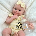 thumbnail image 4 of Muñeca Reborn JIZHI de cuerpo completo de silicona, 40 cm, 2,6 kg, con Acc, 4 of 7