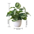 thumbnail image 2 of Artificial Potted Plant Leaf Simulation Leaves Home Office Desktop Greenery Decoration, 2 of 4