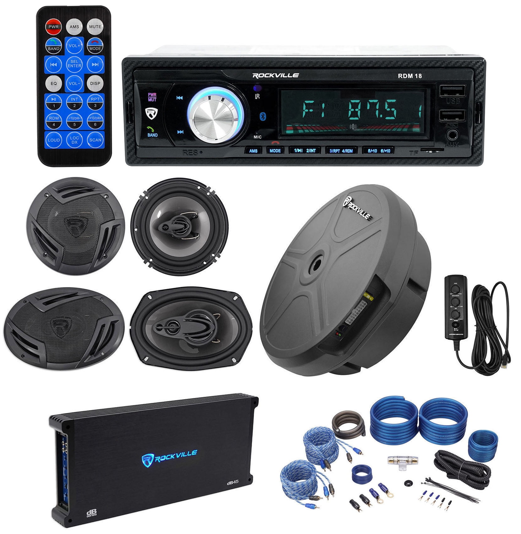 Rockville Bluetooth Receiver+6.5\