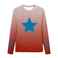 thumbnail image 6 of YunPes Girls' Printed Long Sleeved Shirts Colorful T Shirts Round Neck Tops Casual T Shirts Light T Shirts Loose Pullovers Basic Tops, 6 of 6