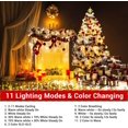 thumbnail image 3 of Color Changing Christmas Lights, 66ft 200LED Fairy Lights 11 Modes White to Warm White , Connectable Waterproof Remote Control Twinkle Lights for Christmas Decorations, 3 of 7