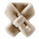thumbnail image 4 of Bufanda de felpa cruzada para mujer, estilo fresco de invierno, con parche y letras, cálida y a la moda, 4 of 4