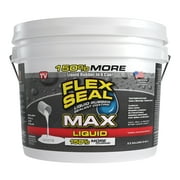 Flex Seal MAX Liquid Rubber Sealant Coating, 2.5 Gallon, White
