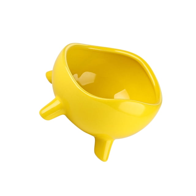 Advancent Bandeja de almacenamiento y decoración - Organizador elegante para sala de estar Necesidades Bandeja decorativa elegante Almacenamiento y organización del hogar amarillo pequeño