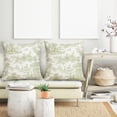 thumbnail image 4 of Sage Green Vintage Pillow Covers 16x16 Inch French Country Throw Pillows for Couch Farmhouse Soft Durable Cushion Covers Pillowcase Rustic Retro Pillow Cases for Bed Patio Outdoor Decor Set of 2, 4 of 6