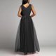 thumbnail image 4 of ICHUANYI Clearance Fashion Women V-Neck Summer Solid Mesh Patchwork Casual Sleeveless Long Dress(Black, XXL) ICHUANYI WER2023080913349, 4 of 9