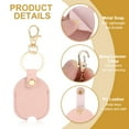 thumbnail image 3 of Uxcell Leather Key Sleeve 4Pcs Broken Car Key Loop Replacement Clasp for Women Pink, 3 of 5
