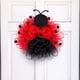 thumbnail image 1 of Corona de flores de malla patriótica del día de la independencia, decoración colgante de la puerta principal, escaparate del 4 de julio, decoración de pared, guirnalda floral duradera que no se, 1 of 7