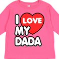 thumbnail image 4 of Inktastic I Love My Dada Boys or Girls Long Sleeve Toddler T-Shirt, 4 of 5