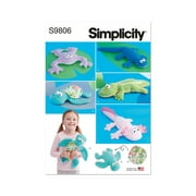 Simplicity Sewing Pattern 9806 - Plush Reptiles Size: OS (One Size)