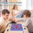 thumbnail image 4 of Juego magnético de ajedrez Hcusus 2 en 1 para niños y adultos con 36 piedras, 4 of 8