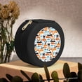 thumbnail image 6 of Yiaed Industrial Transportations Print Travel Jewelry Case Bridesmaid Gift Boxes Jewelry Travel Organizer Small Round Jewelry Box Mini Storage-Black, 6 of 7