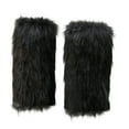 thumbnail image 3 of harmtty 1 Pair Women Boot Cuffs Imitation Wolf Hair Plush Leg Warmers Stage Performances Halloween Christmas Costumes Outfit Accessories, 3 of 8