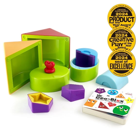 BEST LEARNING My Geo-Blox Learning Blocks & Geometry to Learn Colors, Shapes for Kids Ages 3  Years
