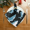 thumbnail image 3 of GZHJMY Sharks Cloth Napkins Set of 4 Pack, Washable Soft Table Dinner Napkins 20 inch for Kitchen, Hotel, Party, Wedding Washcloths, 3 of 7