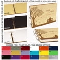 thumbnail image 7 of Darling Souvenir Personalized Engraved Laser Cut Wedding Guest Book Wooden Cover Sign-in Book Registry Guestbook Scrapbook-4B, 7 of 7