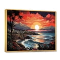 thumbnail image 2 of Designart "Pop Art Maui IV" Nautical & Beach Floater Framed Wall Art Print, 2 of 7