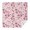 Pink Pioneer Flower, variant on Turquoise Geometric Quatrefoil Pattern Square Tablecloth,Waterproof Square Table Cover,Wipeable Spillproof Washable Table Cover for Home Kitchen Party Decor 42"X42"(107x107cm)