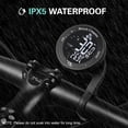 thumbnail image 2 of Wireless Bicycle Computer with LED Backlight, ABS Material, 62mm Round Design - Tracks Speed, Distance, Time, Calories, Temperature & More - Auto Start/Stop, 12/24H Clock, Black with White Digital, 2 of 5