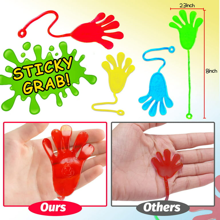 40 Pcs Sticky Hands For Kids Stretchy Treasure Box Toy Classroom Prize  Students Sensory Fidget Bulk Prize Box Toy Chest Fillers Stick Slap Hand  Party Favor Supplies Goodie Bag Stuffer Boy Girl