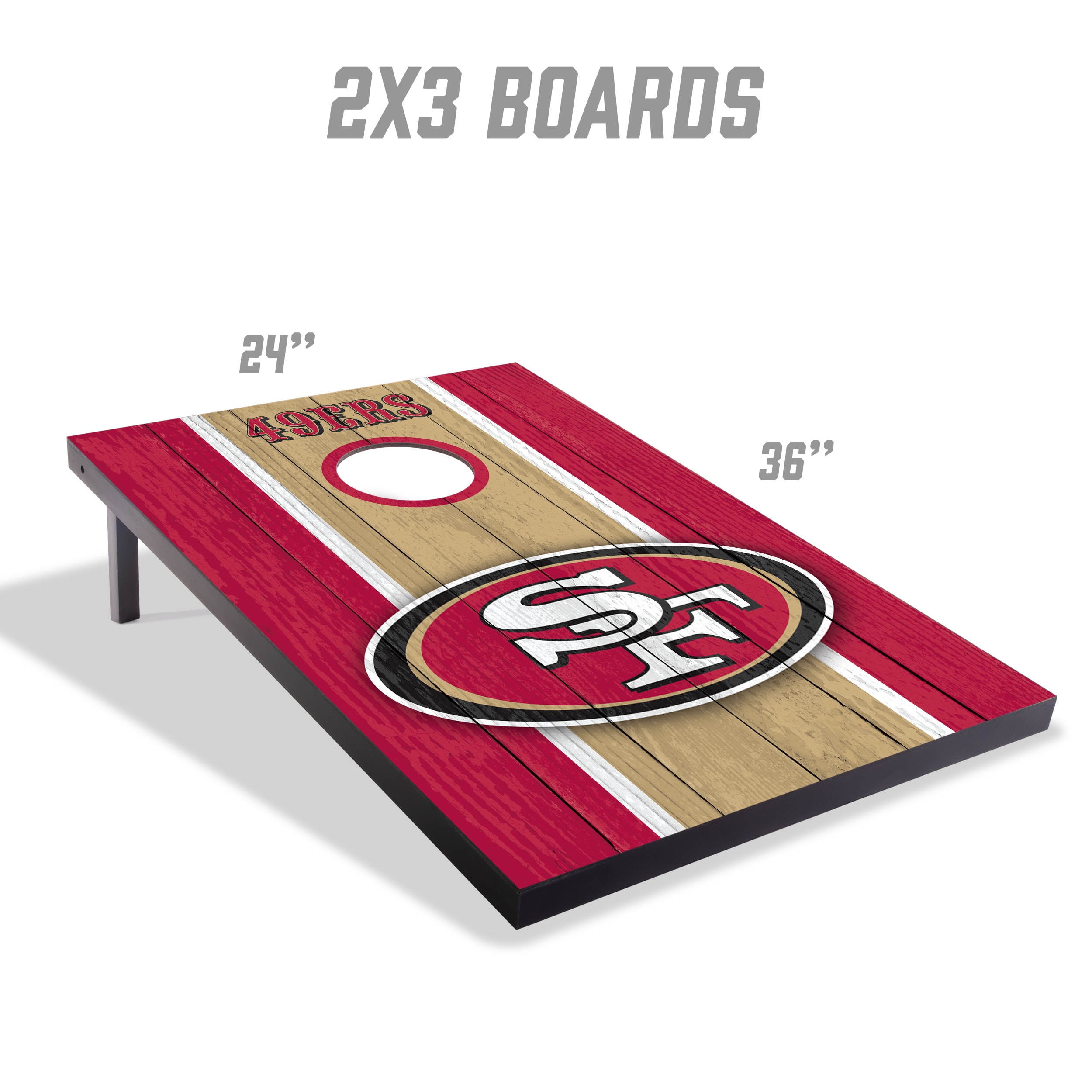 San Francisco 49ers 2x3 MDF Cornhole Game Set