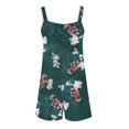 thumbnail image 5 of Puntoco Pantalones cortos de algodón para mujer Pantalones cortos casuales con estampado de tirantes para mujer Pantalones cortos tipo mono con bolsillos, 5 of 5
