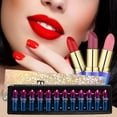 thumbnail image 4 of 12 Colores Mate Lápiz Labial Lápiz Impermeable Brillo de Cosmético Set 12pcs, 4 of 9